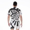thumbnail image 2 of Spiral Piano Keyboard Short Sleeve Men'S Rompers, Musician Music Casual Summer Jumpsuits Outfit, 2 of 4