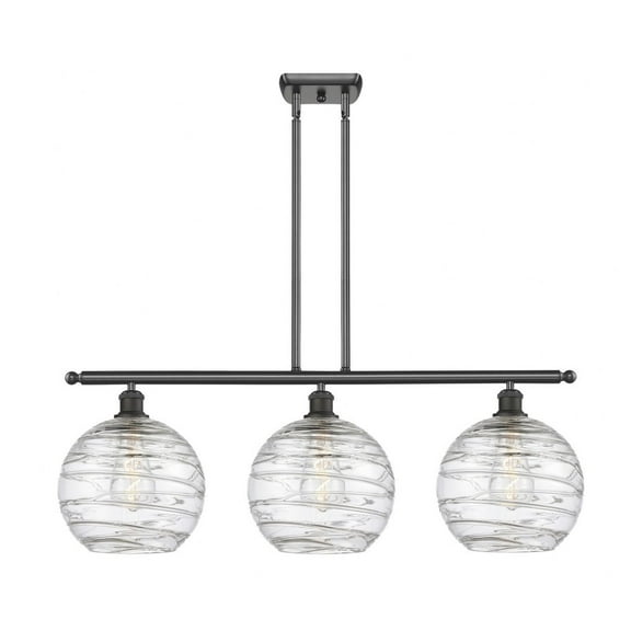 Innovations Lighting 516-3I-OB-G1213-10 Athens 3 Light 37" Wide Linear Pendant - Oil