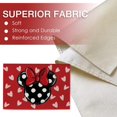 thumbnail image 2 of Valentine''s Day Cartoon Mouse Placemats Set of 4, Red Black Love Hearts Bow Polka Dots Holiday Dining Table Place Mats, Anniversary Wedding Kitchen Decor Home Decoration 12 x 18 Inch, 2 of 5