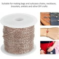 thumbnail image 4 of 1Roll Chain for Jewelry Making, Stainless Steel Beads Chain is An Appropriate Choice for Diy Enthusiasts Seeking to Create Their Designs, Rose Gold, 19.6 Feet Length, 4 of 6
