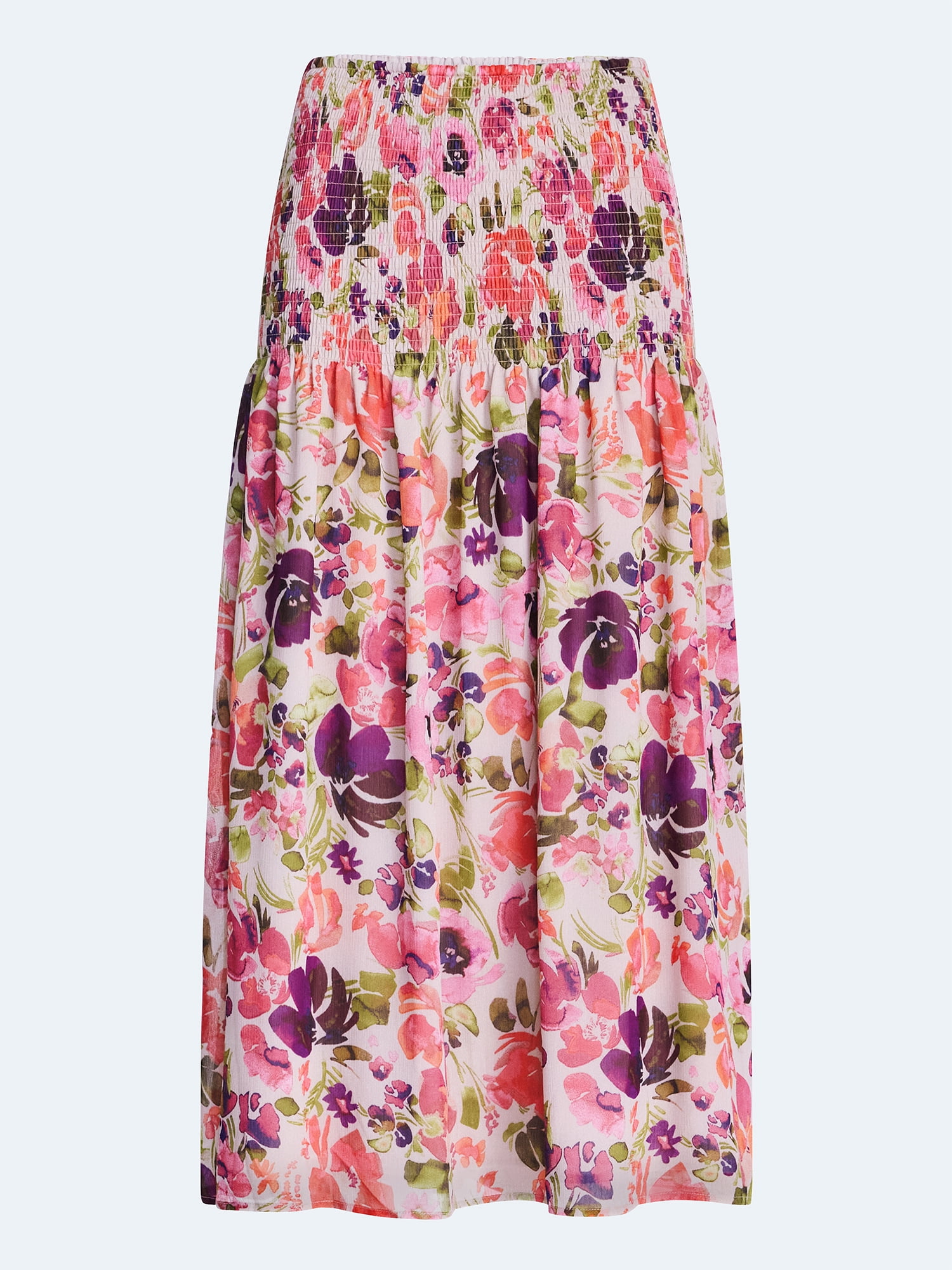 Scoop Women’s and Women’s Plus Smocked Maxi Skirt, Sizes XS-4X