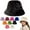 Black, variant on Warm Thickened Furry Hat, Winter Fisherman Cap for Girls with Imitation Rabbit Hair, Big Head Circumference Plush Bucket Hat, Autumn and Winter Versatile Fashion Hat