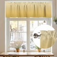 thumbnail image 7 of Ombre Kitchen Valances for Windows Gradient Mustard Yellow Farmhouse Rod Pocket Curtain Valances for Living Room Bedroom Cafe Window Treatment, 1 Panel, 54x18 Inch, 7 of 7