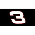thumbnail image 1 of #3 Dale Earnhardt Photo License Plate, 1 of 1