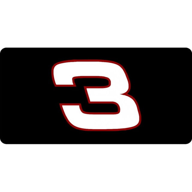 #3 Dale Earnhardt Photo License Plate
