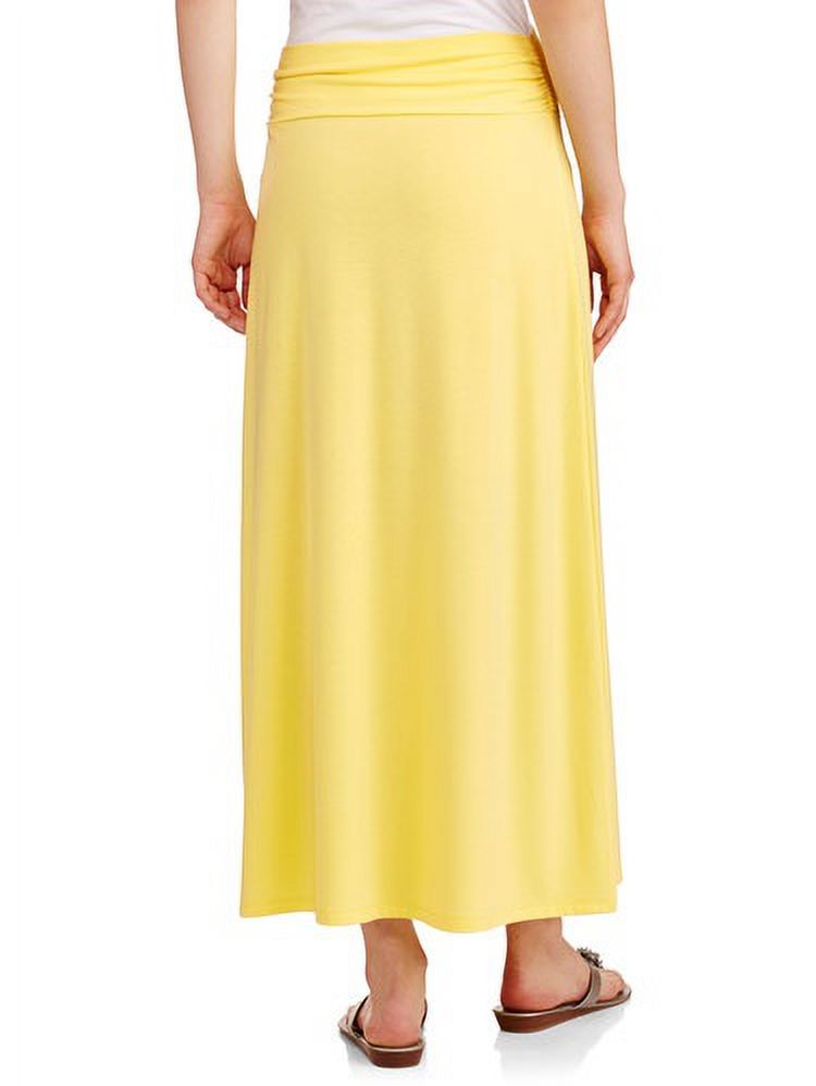 Women's Fashion Maxi Skirt with Shirred Waistband - image 2 of 2