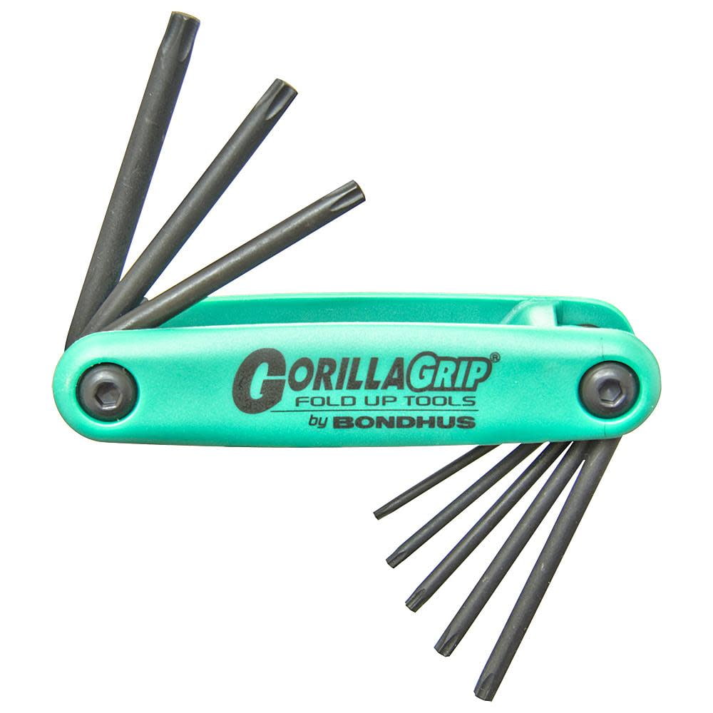 8 PCS Folding Torx Wrench Set Star Wrench Set T9-T40 ,Durable Wrench for Repairing/Fixing Screw 