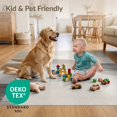 thumbnail image 4 of ODIKA 5'x7' Ultra-Soft Area Rug, Plush Minimalist Abstract Neutral Brushstroke Tonal Modernas None Washable, Bare feet friendly, Silk-Touch for Bedroom Home office, 4 of 7