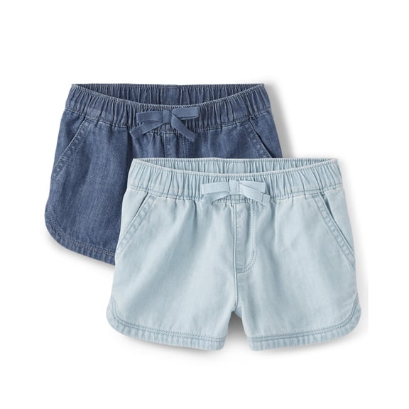 Shorts The Children's Place 2-Pack para Niñas con Cintura Elástica Talla 5T