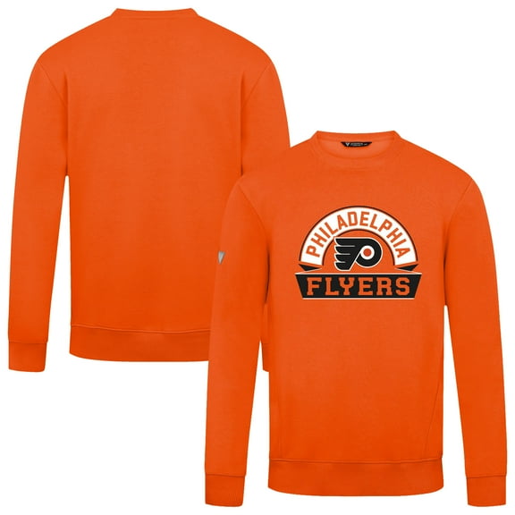 Men's Levelwear Orange Philadelphia Flyers Zane Banner Arch Pullover Sweatshirt