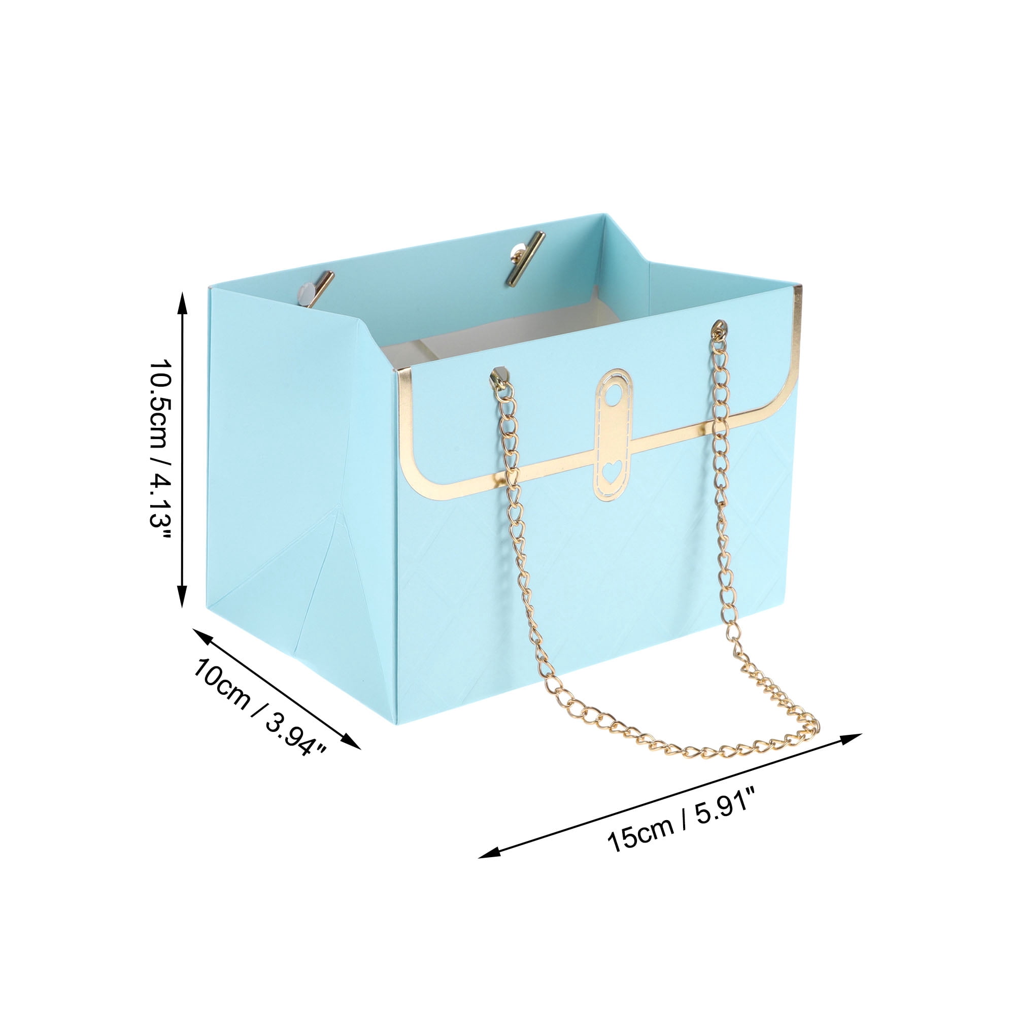 Unique Bargains Rectangular Gift Bags for All Occasions ideal for Birthdays Blue