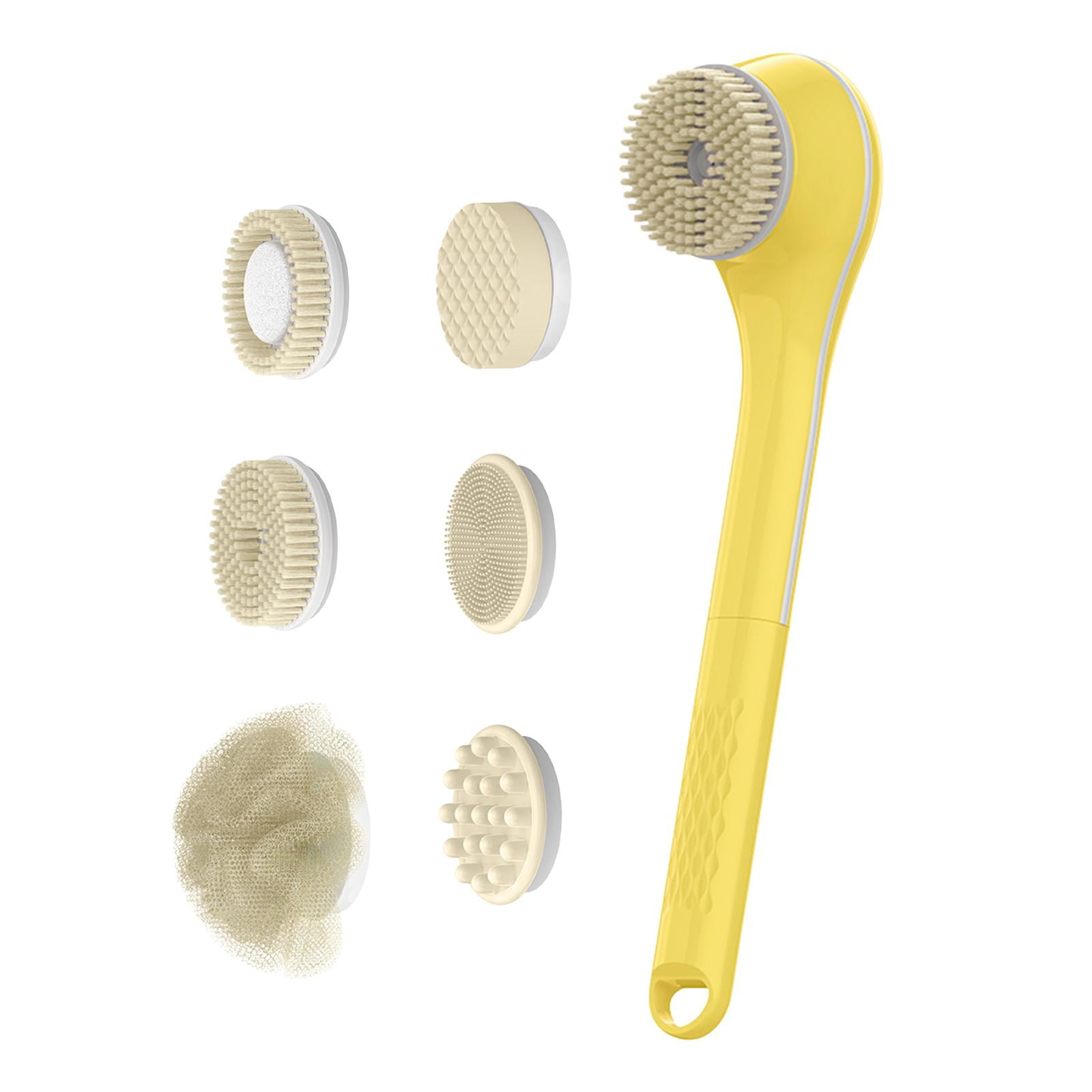 Electric Bath Brush Set Shower Scrubber Back Brush 3 Level Speed