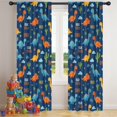 thumbnail image 5 of Blackout Kids Curtains,Blue Dinosaurs with Clouds and Text Childrens Insulated Curtains Set Of 2,Bedroom Essentials,Toddler Room Decor 42"x84", 5 of 5