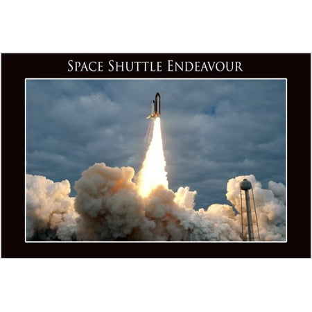 Space Shuttle Endeavor Taking Off Poster Rare Pic Scientific