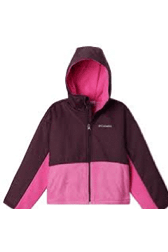 Benton Springs Novelty Hooded Fleece Jacket for Kids - Pink Ice/Moonvista - XXS