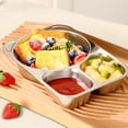 thumbnail image 1 of Elodie Assiette pour Enfants Enfants Enfants Assiette Compartimentée pour Fête Camping Souper Trois Compartiments, 1 of 8