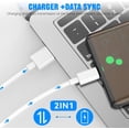 thumbnail image 3 of Fast Charge USB Type C Charger with 10FT Long Cable White Compatible with Samsung Galaxy S24 S23 S22 S21 S20 S10 S9 Note 20 Ultra Note 10 Plus, 3 of 6
