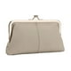 thumbnail image 5 of Cartera de mano elegante para mujer, con cierre de beso, ligera y con ranuras para tarjetas, para noche. Gris, 5 of 9