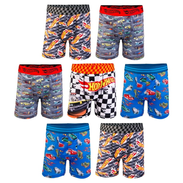 Set de calzoncillos bóxer y calzoncillos Hot Wheels para niños de 2 a 10 años