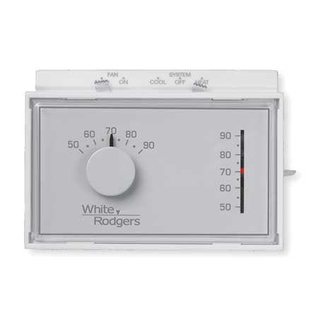 White-Rodgers Emerson 1F56N-444 Mechanical Heating and Cooling Thermostat