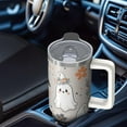 thumbnail image 5 of 30 Oz Halloween Tumbler with Handle and Straw, Skeleton Witch Cat Travel Tumbler, Halloween Party Gifts for Women Adults Teenagers, 5 of 5