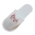 thumbnail image 3 of Paquete de 2 a 4 pantuflas desechables para novia y boda, para huéspedes del hotel 2 piezas, 3 of 8