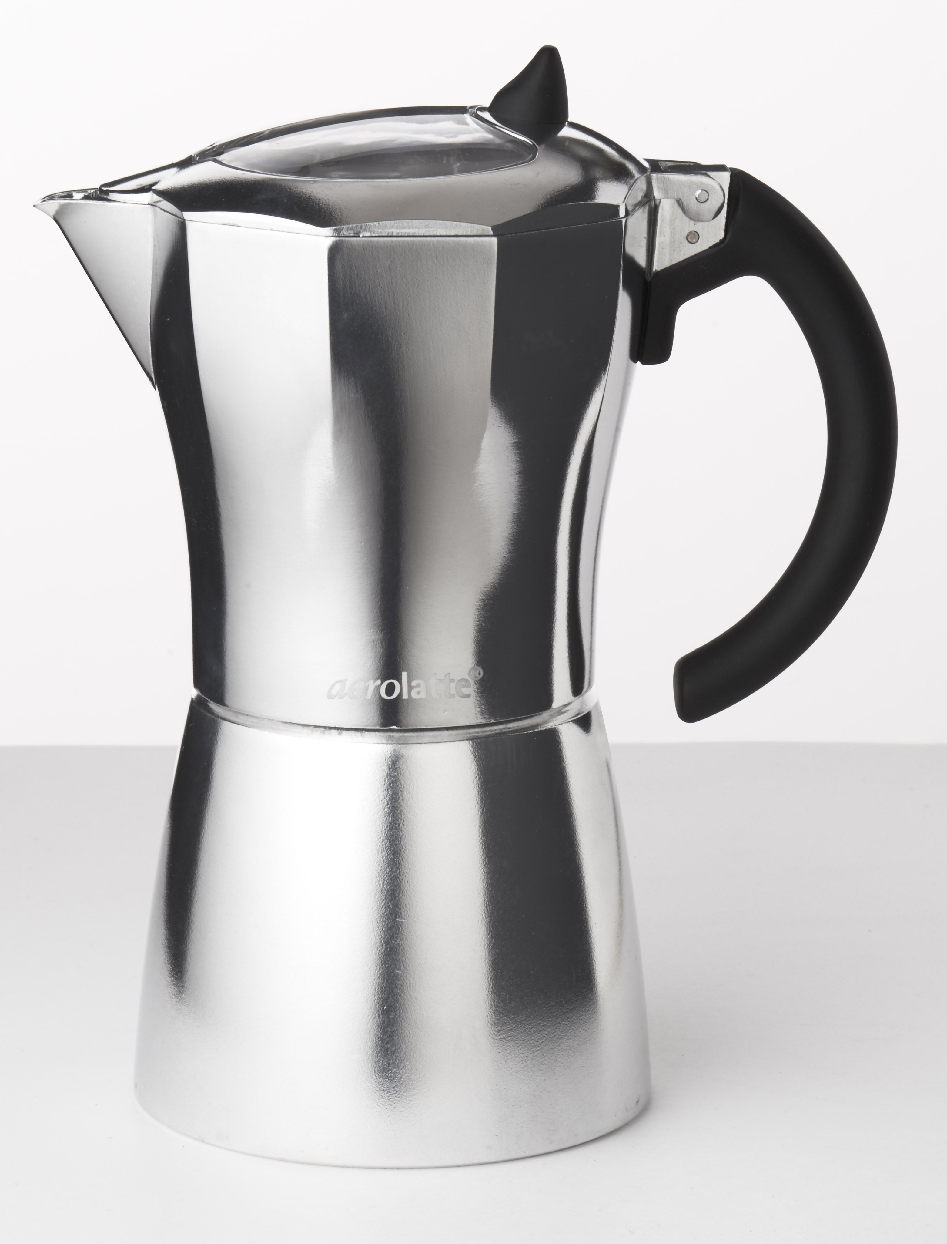 aerolatte Moka Stovetop Espresso Pot Coffee Maker, 6 Cup Capacity