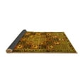 thumbnail image 2 of Ahgly Company Indoor Round Persian Yellow Traditional Area Rugs, 4' Round, 2 of 4