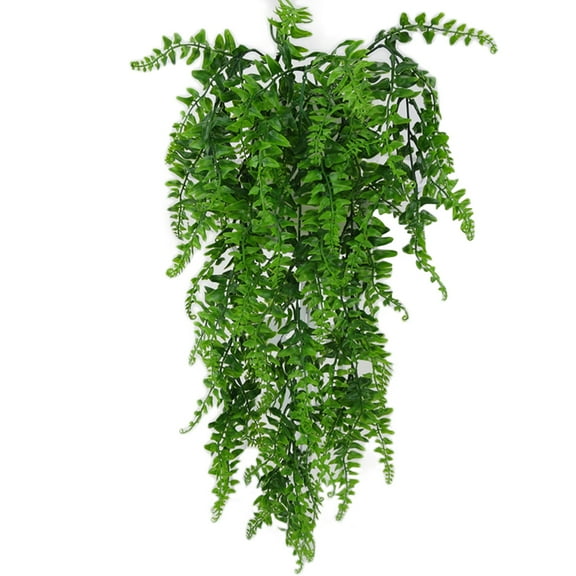 SPRING PARK Artifical Plastic Green Plant Flower Wall Hanging Fake Leaves Office Room Decor