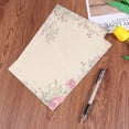 thumbnail image 2 of 50 hojas de papel estilo europeo, retro, para escribir, vintage, para cartas, papelería romántica (rosa verde), 2 of 6