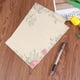 thumbnail image 2 of 50 hojas de papel estilo europeo, retro, para escribir, vintage, para cartas, papelería romántica (rosa verde), 2 of 6