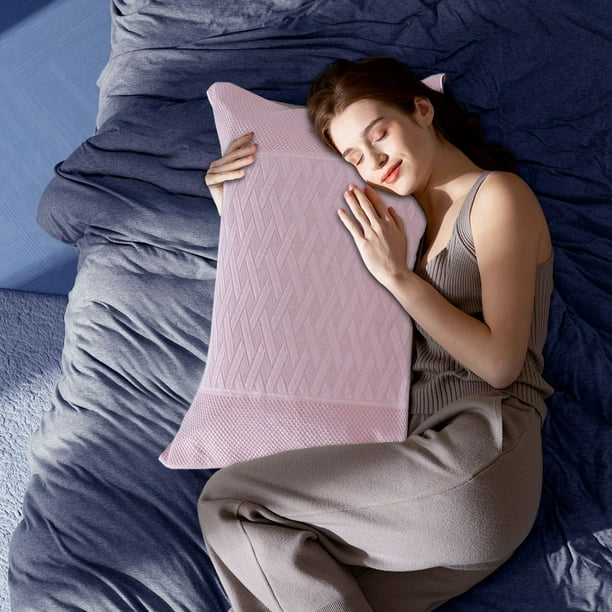Funda de almohada encriptada con diseño floral vibrante, funda de almohada estándar, poliéster suave y transpirable, tamaño 72 x 52 cm, para decoración del hogar y el dormitorio.,Vsgery