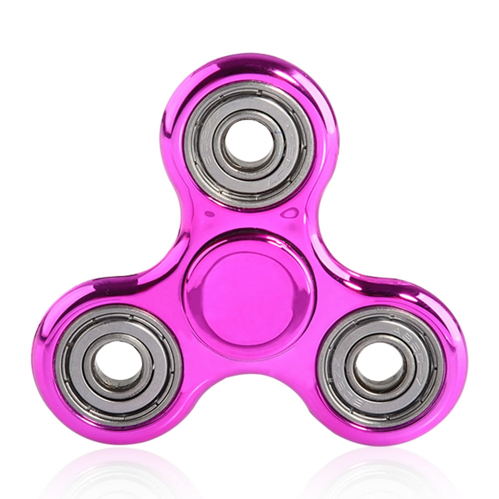 Triangle Fidget Spinner Gyro Toy Electroplating Finger