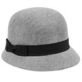 thumbnail image 1 of Sombrero Cloche EPOCH CL2696 de encaje de lino gris para mujer, 1 of 1