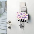 thumbnail image 5 of Decorative Key Holder Organizer Wall Mounted with 5 Hooks for Keys Mail (7.1 x 4.1 Inches) Watercolor Dandelions Pattern, 5 of 6