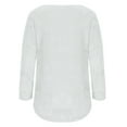 thumbnail image 4 of Lindreshi Long Sleeve Shirts for Women Plus Size Womens Winter New Fashion Long Sleeve Round Neck Pullover Sweater, 4 of 4