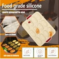 thumbnail image 3 of Silicone Cake Mold 12-cavity Kitchen Home Baking Pan Shaper Chocolate Pancake Tray Bakeware Tool  Beige, 3 of 10