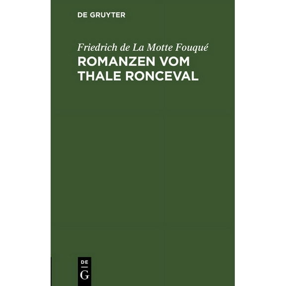 Romanzen vom Thale Ronceval, (Hardcover)