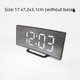 thumbnail image 2 of Reloj electrónico curvo creativo, reloj LED de pantalla grande, reloj con espejo, reloj despertador silencioso, 2 of 6