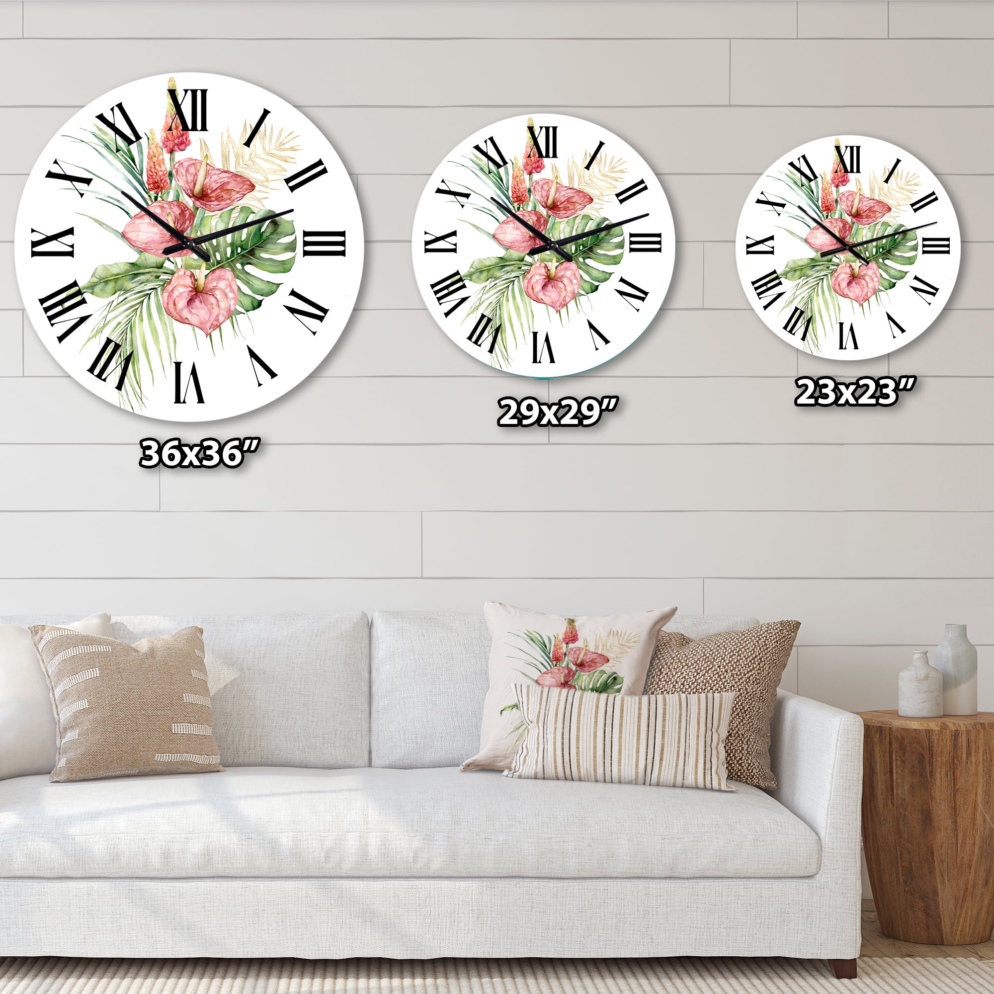 Designart 1 in Quartz Traditional Wall Clock