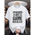 thumbnail image 2 of Men'S Casual Crew Neck T-Shirt with Geometric Print,Slight Stretch, Regular Fit, Summer Wear, 2 of 4