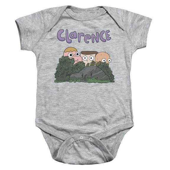 Trevco CN397-SS-1 Clarence & Gang Infant Snapsuit, Athletic Heather - Small - 6 Months