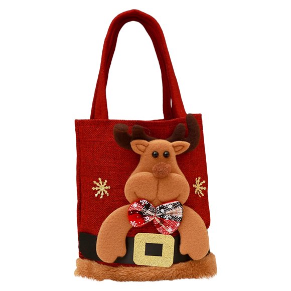 Christmas Themed 3D Cartoon Tote Bag /Bear/Santa /Snowman Christmas Bag Gift Bag