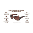 thumbnail image 5 of 2 Pair of Womens Designer Bifocal Sunglasses with Rhinestones - Black/Tortoise - 2.50, 5 of 15