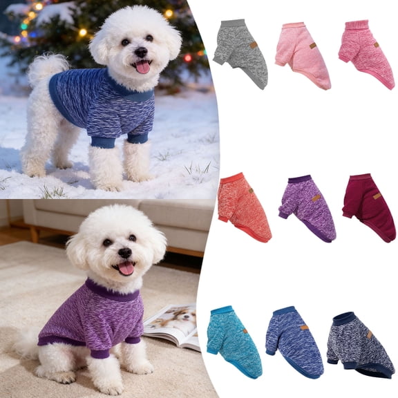 ibiyuan Dog Sweaters For Small Dogs Winter Dog Pajamas For Small Dogs Girl Boy Warm Soft Puppy Pjs Stretchy Jumpsuit Doggie Pet Clothes Outfits