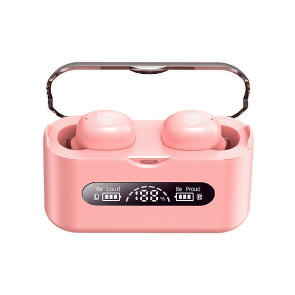Wireless Earbuds Bluetooth Earphone Ultra-small Invisible Mini Sports EarphoneWith Mics Single Ear In-ear 5.2 Fingerprint Control with Charging Case For Sports/Working