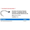 thumbnail image 2 of Secondary Air Injection Solenoid Connector - Compatible with 2001 Chevy Silverado 2500 HD 6.0L V8, 2 of 2