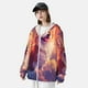 thumbnail image 3 of Balery Sunset Cloud Corgi Sudadera ligera de manga larga con capucha y protección solar UPF 50+ para hombre y mujer, ideal para pesca y running-Large, 3 of 7