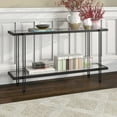 thumbnail image 2 of Evelyn&Zoe Inez 55" Wide Rectangular Console Table in Blackened Bronze, 2 of 7