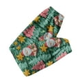 thumbnail image 5 of Women's Cuff Pajama Pants, Christmas Print Flannel Sleepwear, Elastic Waist Casual Lounge Pants, Warm Comfortable Nightwear for Women,Dark Green,M, 5 of 6